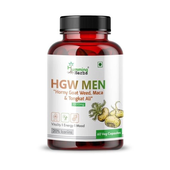 humming herbs horny goat weed extract with maca root powder 60 veg capsules