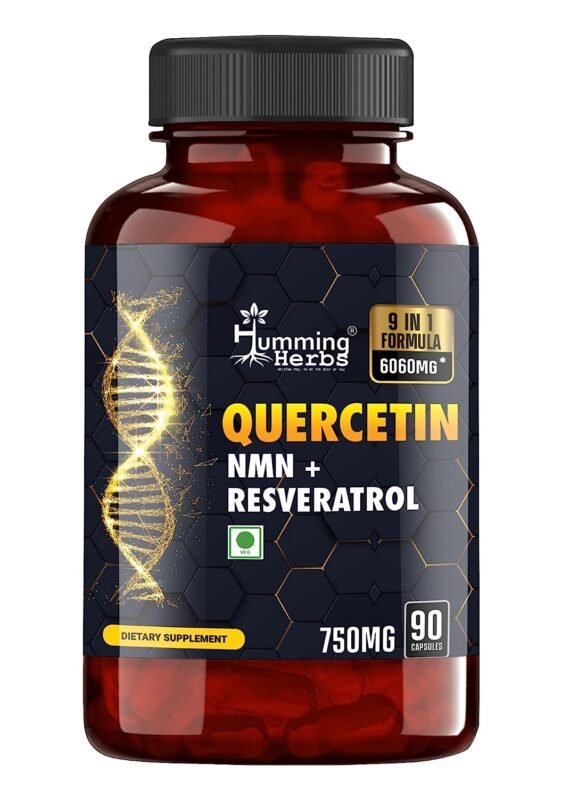 Quercetin Supplement 9-in-1 | 6060mg | 90 Capsules - Humming Herbs