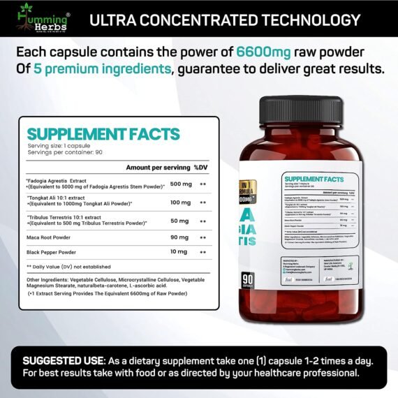 Ultra Fadogia Agrestis Supplement Fact