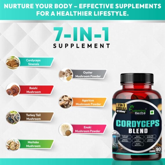 7-in-1 Cordyceps (Kida Jadi) Supplement for Energy and Health