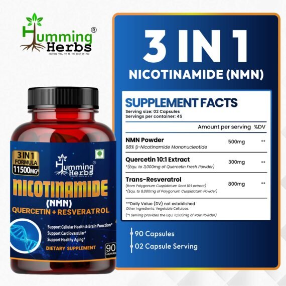 Humming Herbs NMN 3-in-1 Formula for Cellular Health