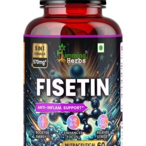 Humming Herbs Fisetin 570mg Advanced Formula - Anti-Inflammatory & Antioxidant Support Supplement with EGCG, Curcuminoids, N-Acetyl Cysteine, Astaxanthin - Energy Boost & Focus