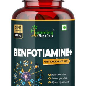 Humming Herbs' advanced 600mg formula. This synergistic blend is crafted to fortify antioxidant defenses, enhance energy levels, and support nerve and metabolic health