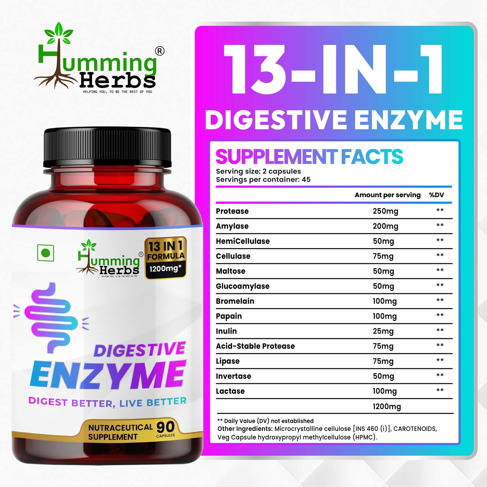 13-in-1 Digestive Enzyme Supplement