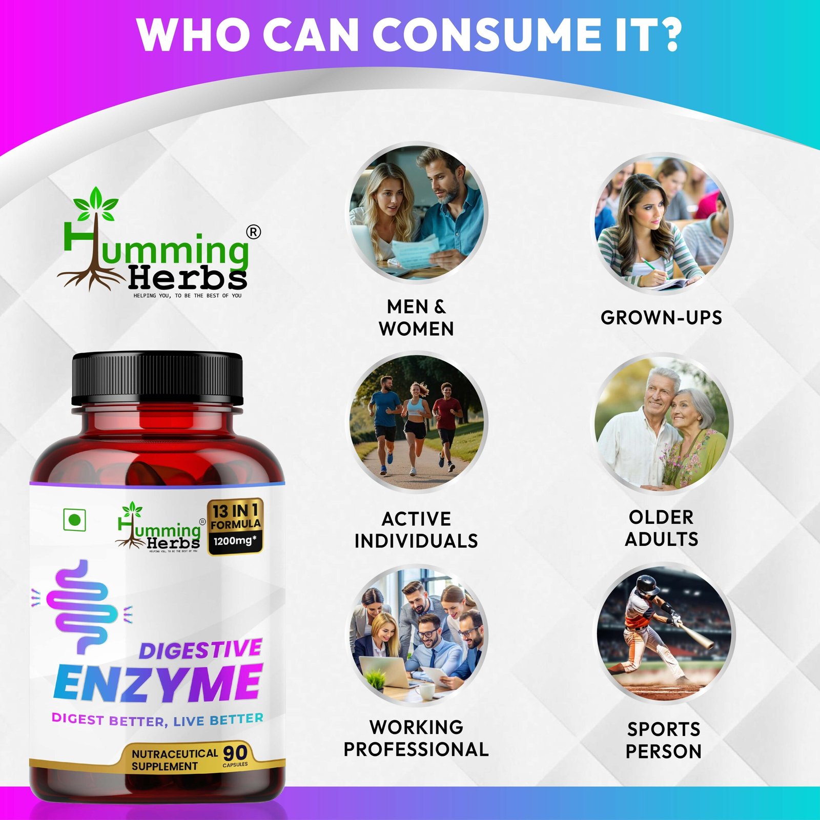 13-in-1 Digestive Enzyme Supplement