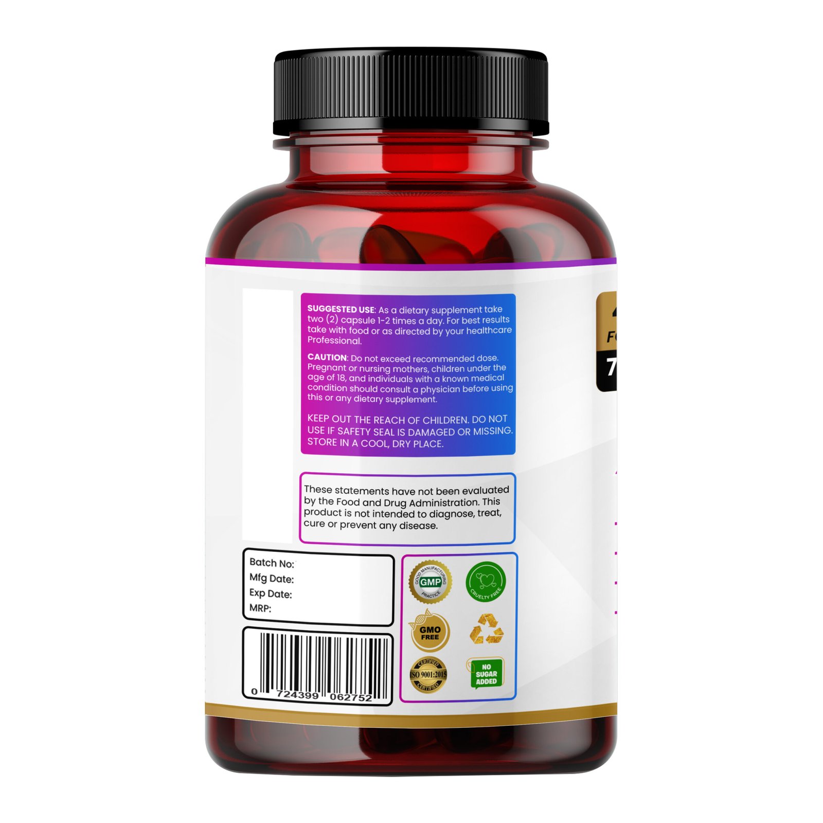 6-in-1 Apigenin Capsules for Relaxation and Cognitive Support