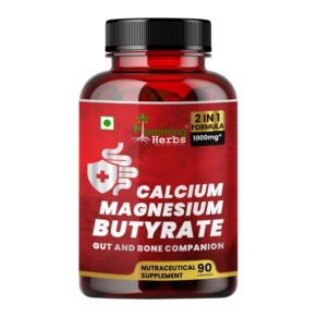 2-in-1 Calcium Magnesium Butyrate Capsules for Bone and Gut Health