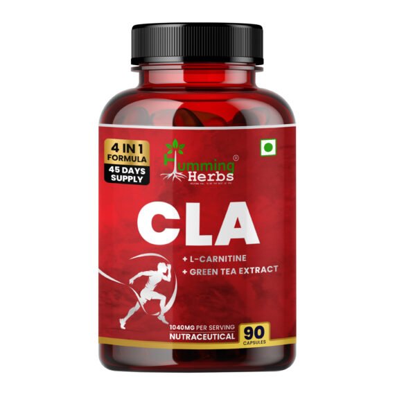 Humming Herbs CLA 90% and L-Carnitine Supplement - 90 Capsules for Weight Management