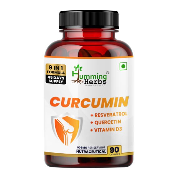 Humming Herbs Curcumin 95% with Resveratrol & Glutathione - 90 Capsules