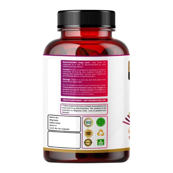 Beet Root Complex with Citrulline, Ashwagandha, CoQ10, NAC, ALA, Zinc, B12, D3